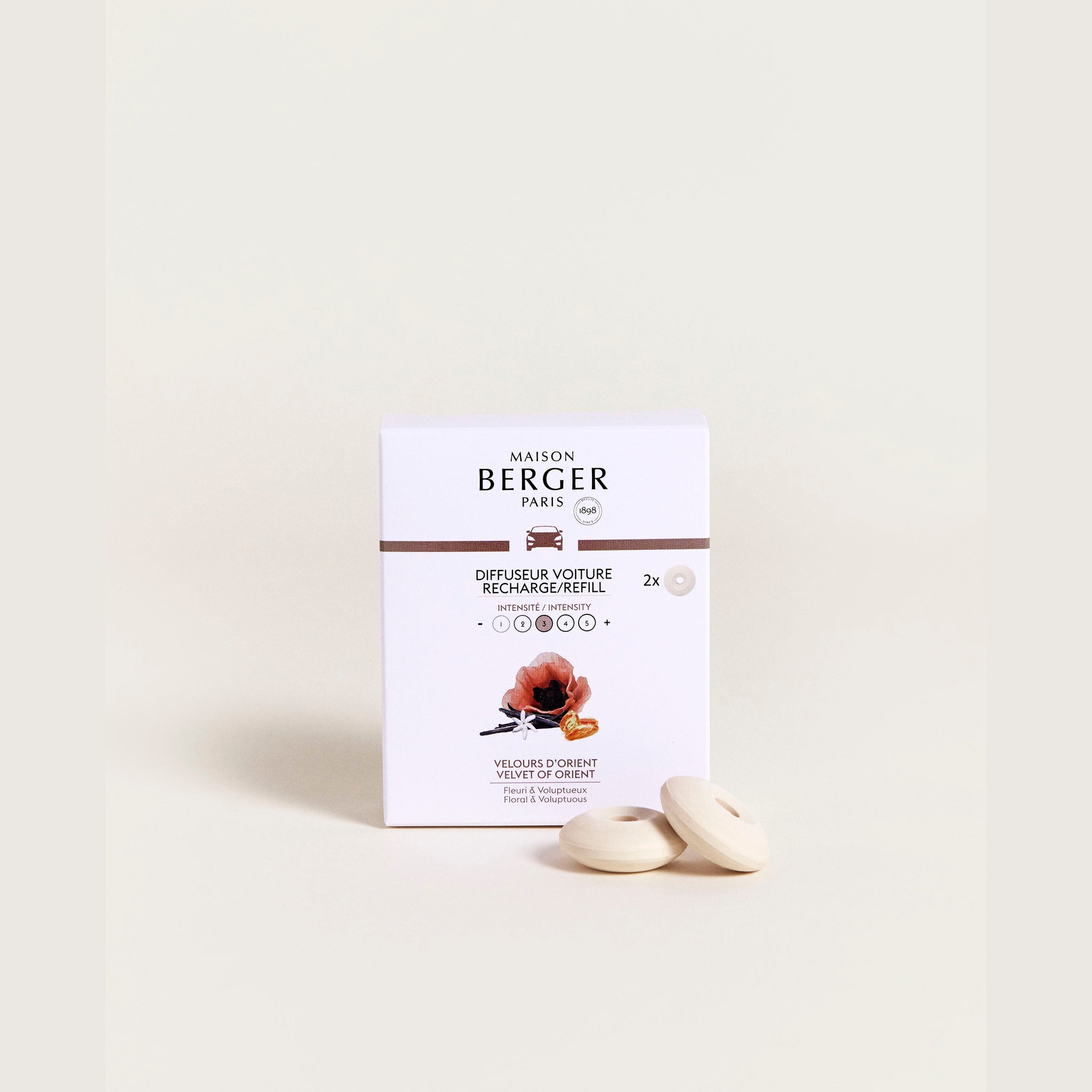 Maison Berger Velvet of Orient Car Diffuser Refill 2-Pack