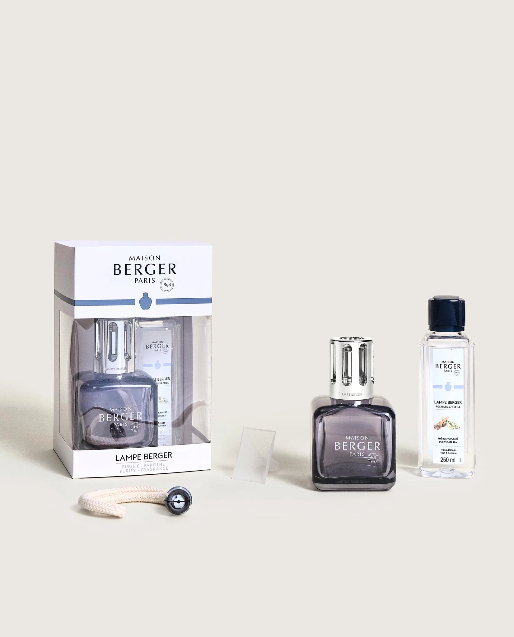 Ice Cube Gray Lamp Gift Set - Lampe Berger