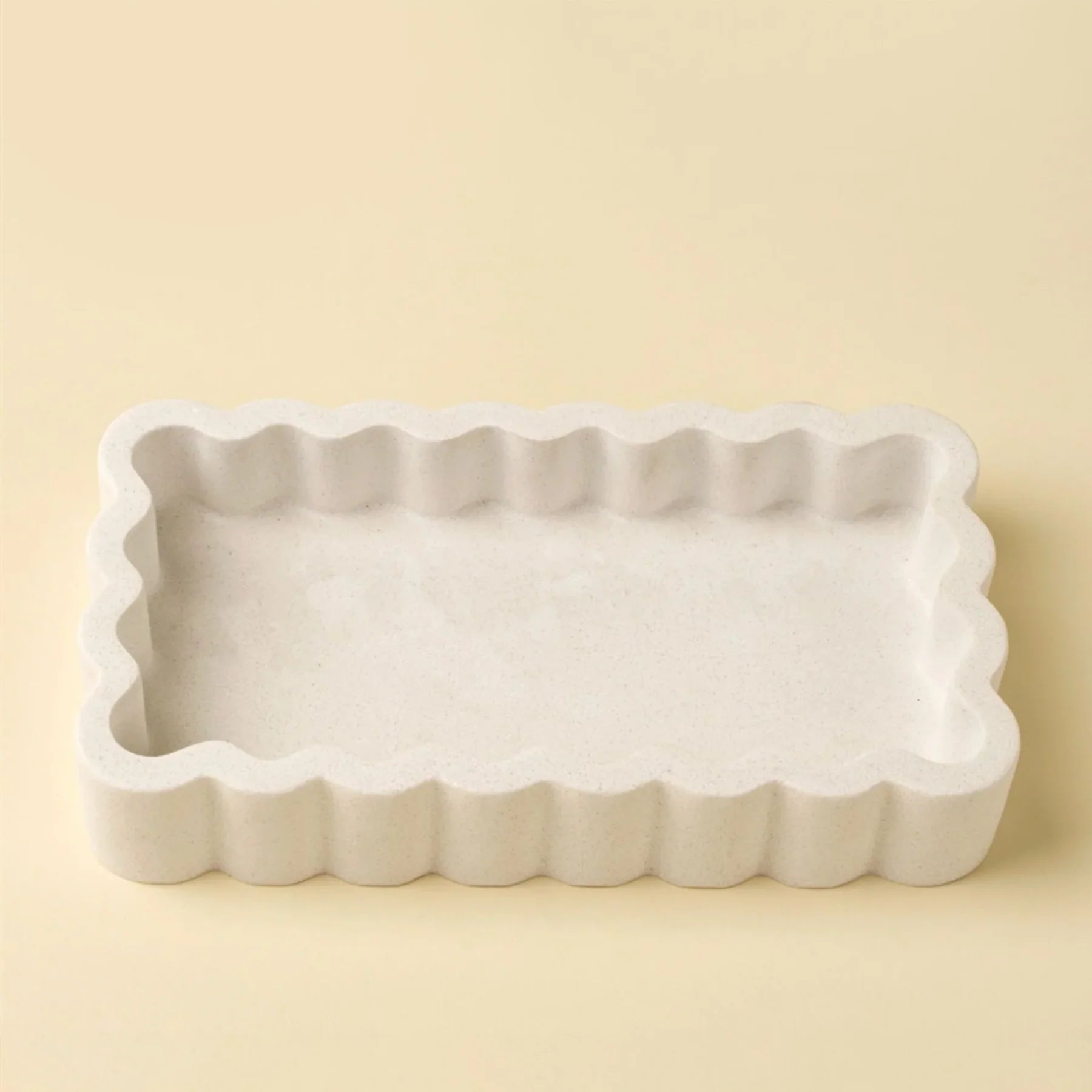 Scalloped Jewelry Plate Rectangular