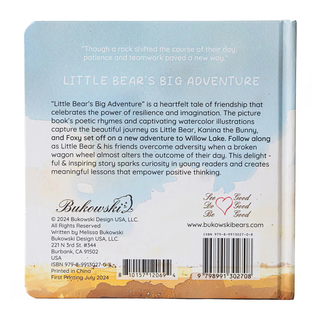 Bukowski Little Bear's Big Adventure Book