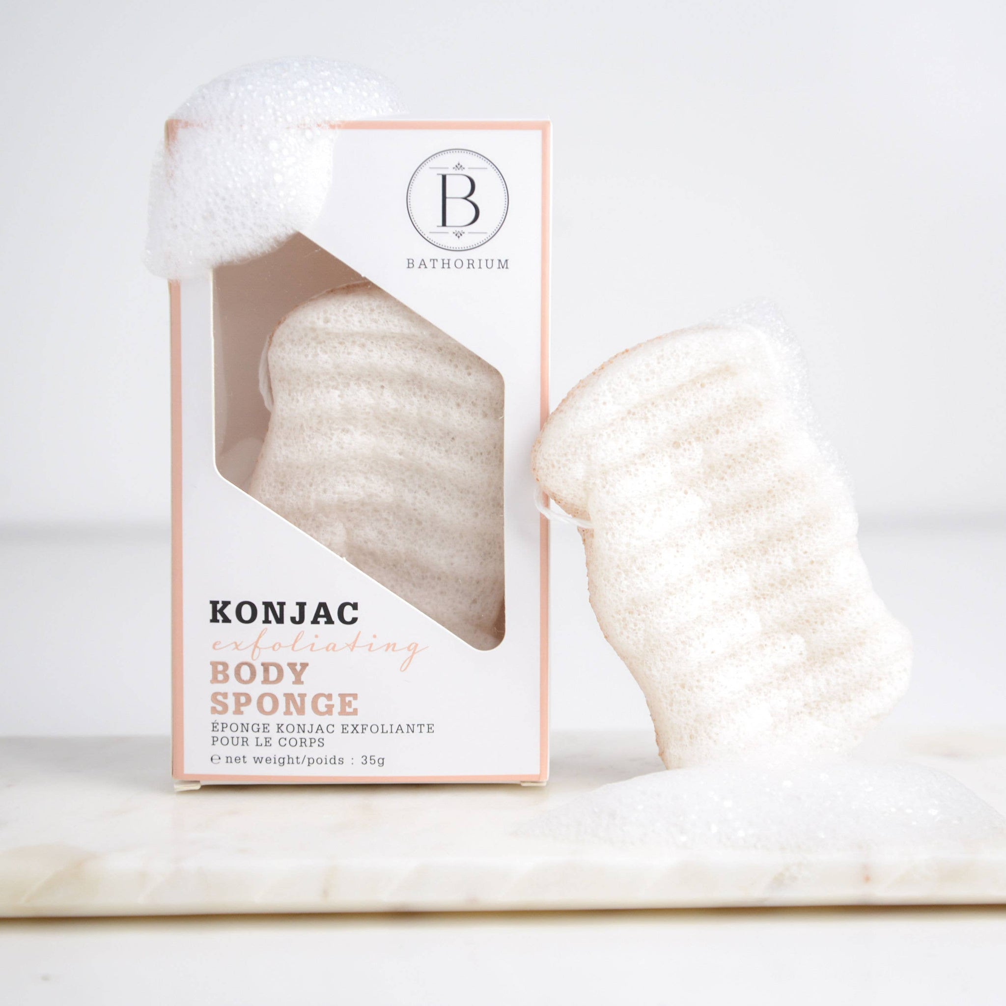 Bathorium Konjac Walnut Exfoliating Body Sponge