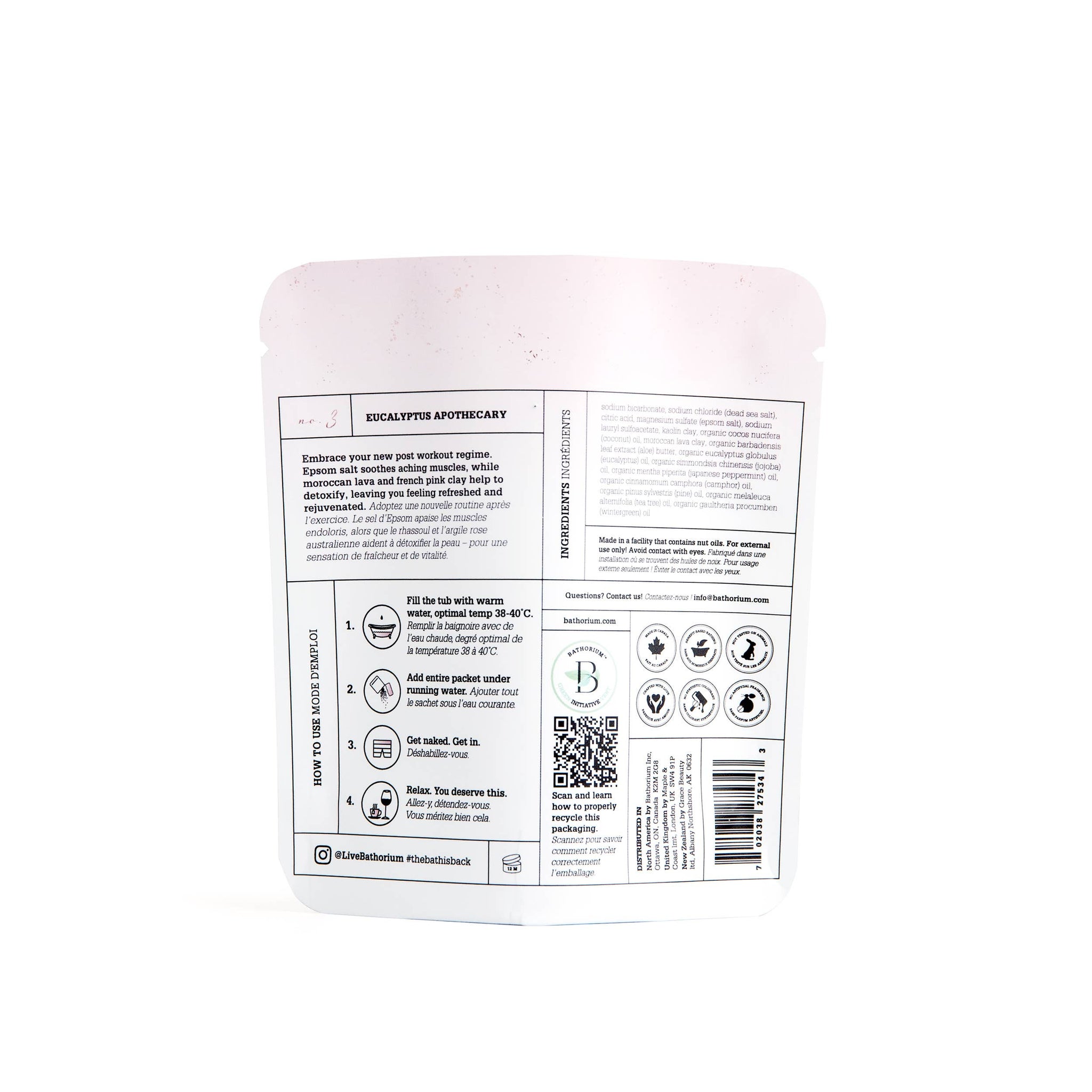 Bathorium Eucalyptus Apothecary Crush Bath Soak 120g