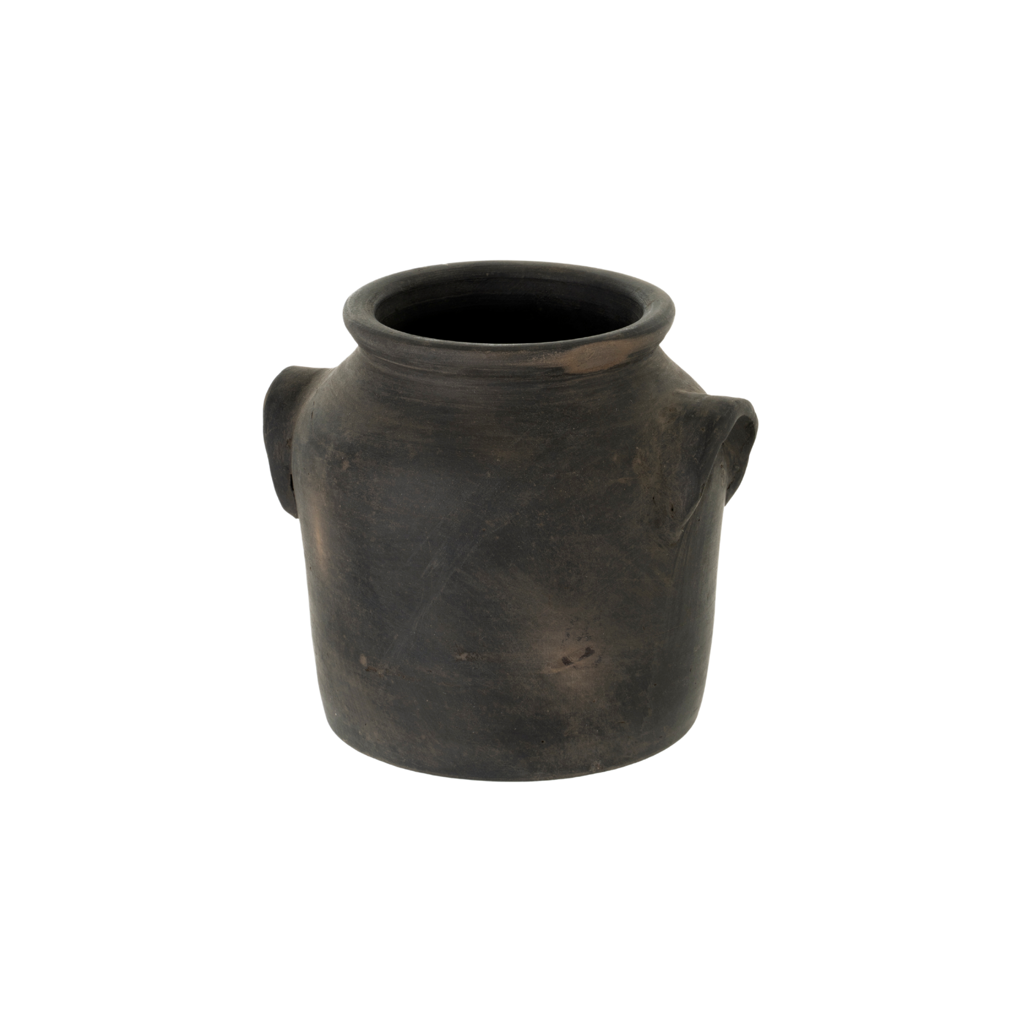 Milos Burnt Terracotta Urn - Small
