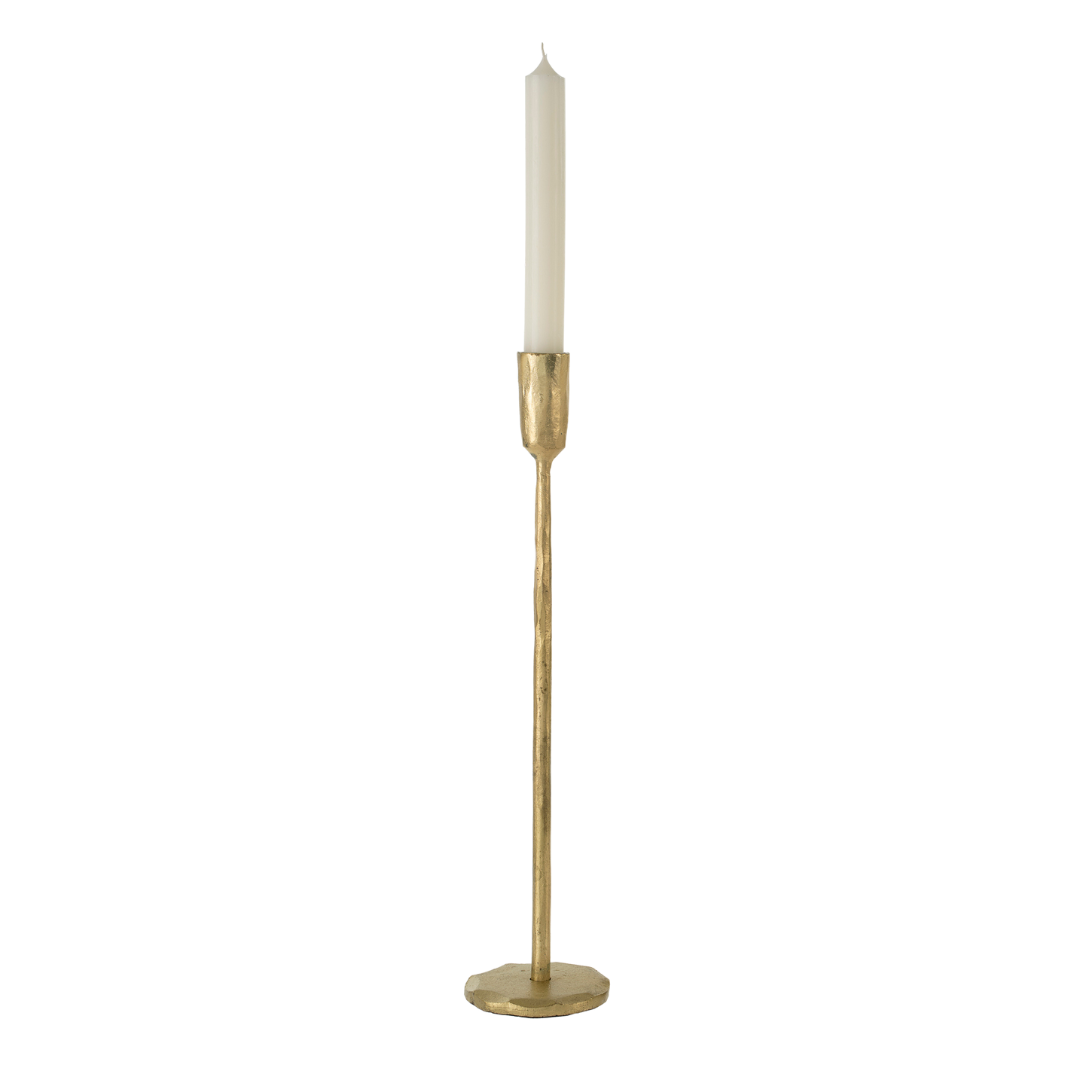 Luna Forged Candlestick Gold - Large