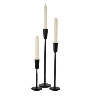 Luna Forged Candlestick Black - Small