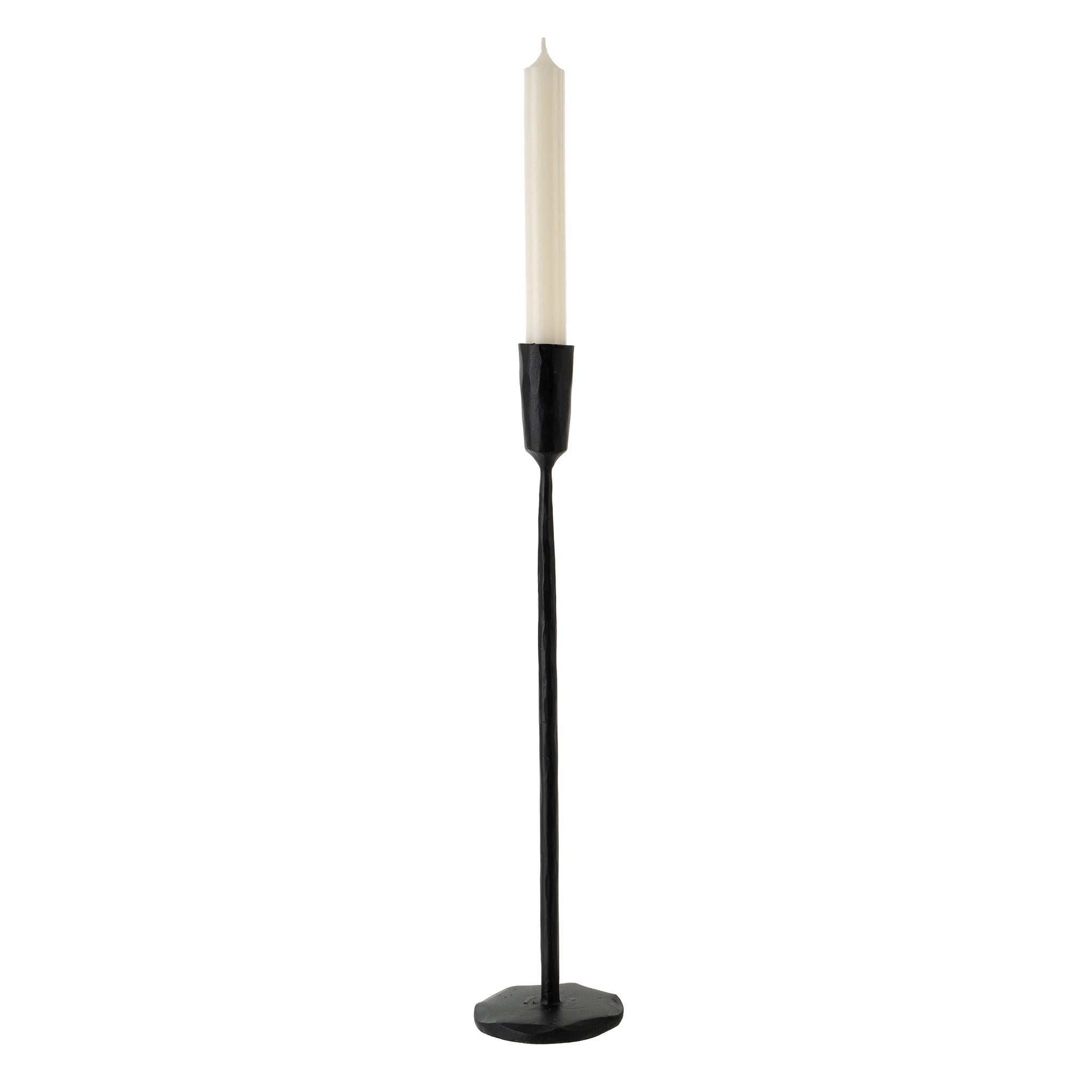 Luna Forged Candlestick Black - Large