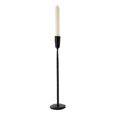 Luna Forged Candlestick Black - Large