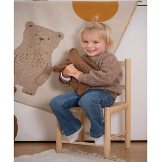 David Fussenegger Lili Moon Bear Baby Blanket Off White 90x70 cm