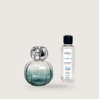 Lampe Berger Corali Green Fragrance Lamp Gift Set with Ocean Breeze