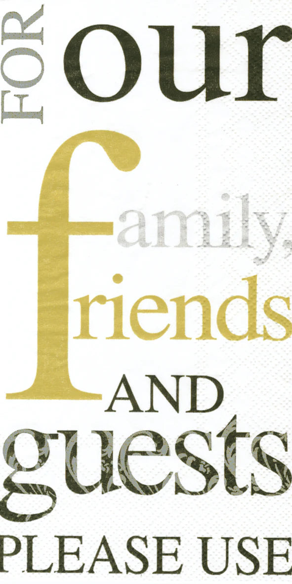 Ihr Please Use Gold Guest Napkins