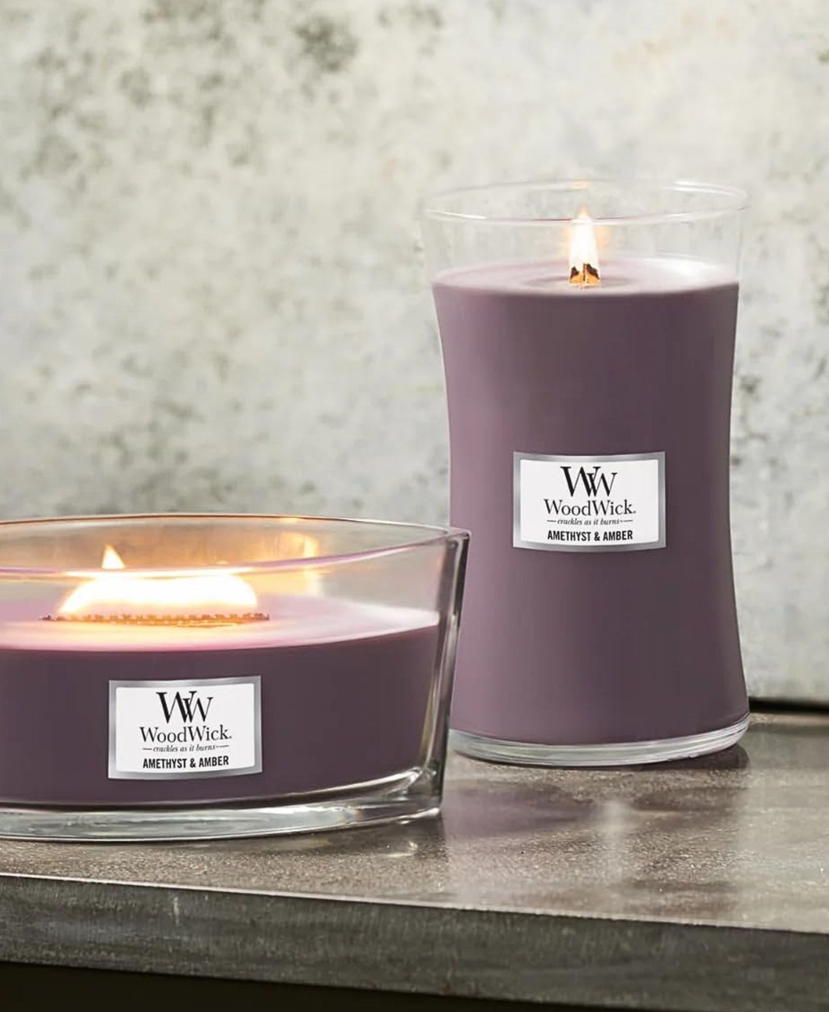 WoodWick Amethyst & Amber Candle - Large