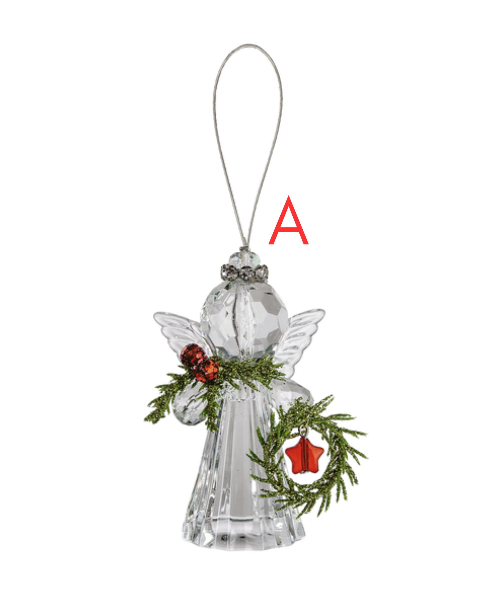 Teeny Mistletoe Angel Ornaments