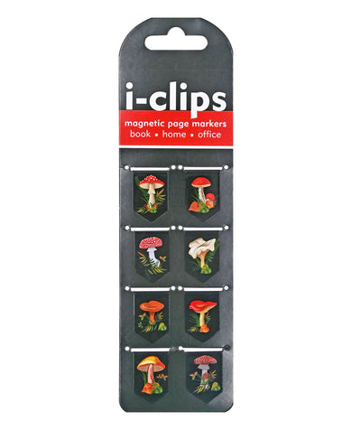 Peter Pauper Press Mushrooms i-clips Magnetic Page Markers
