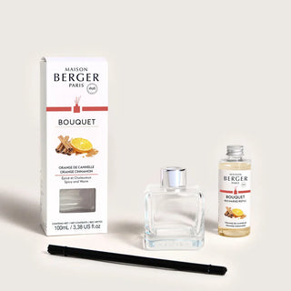 Cube Reed Diffuser - Orange Cinnamon - Maison Berger