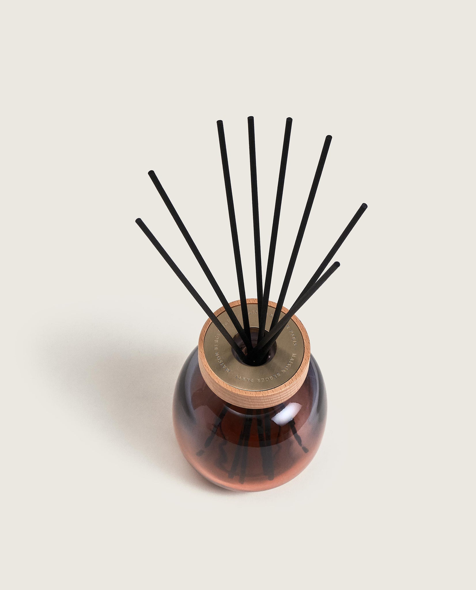 Wood Reed Diffuser Orange Cinnamon - Grey/Red - Maison Berger