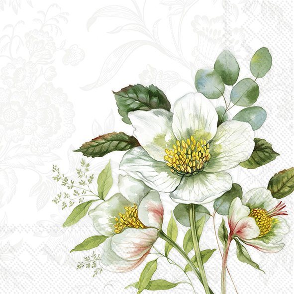 IHR Noelia White Lunch Napkins