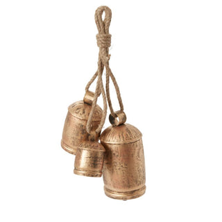 Gathered Hanging Bells Gold