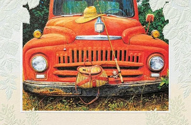 Pumpernickle Fishing Stories Retirement Card