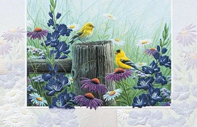 Pumpernickle Goldfinch Meadow Birthday Card