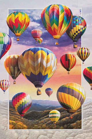 Pumpernickle Hot Air Balloons Birthday Card