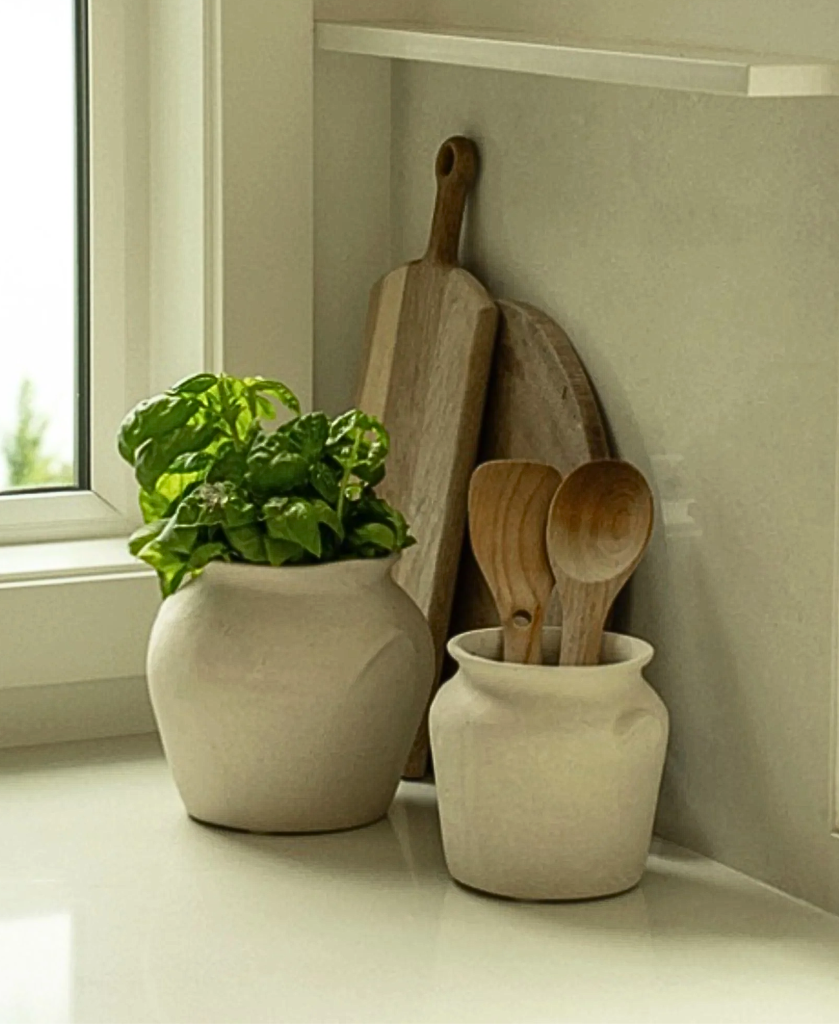 Milos Paper Mache Urn - Small