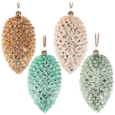 Pinecone Ornament Extra Large - Set Of 4