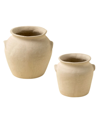 Milos Paper Mache Urn - Large