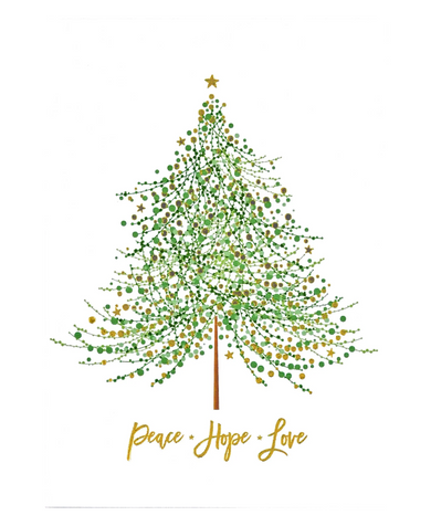 Peter Pauper Press Tree of Festive Wishes Small Boxed Holiday Cards