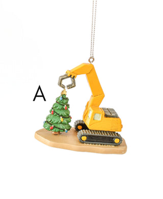 Construction Equipment Ornaments