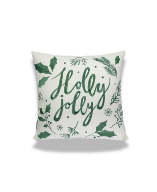 Holly Jolly Throw Pillow