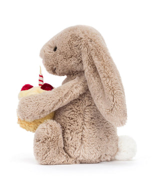 Jellycat Bashful Beige Bunny 'Birthday'