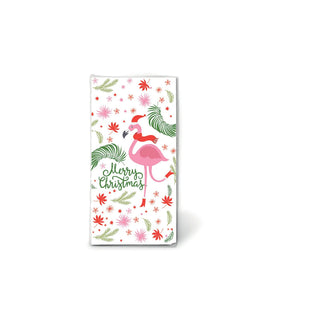 Merry Christmas Flamingo Pocket Tissue