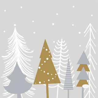 Winter Trees Luncheon Napkin