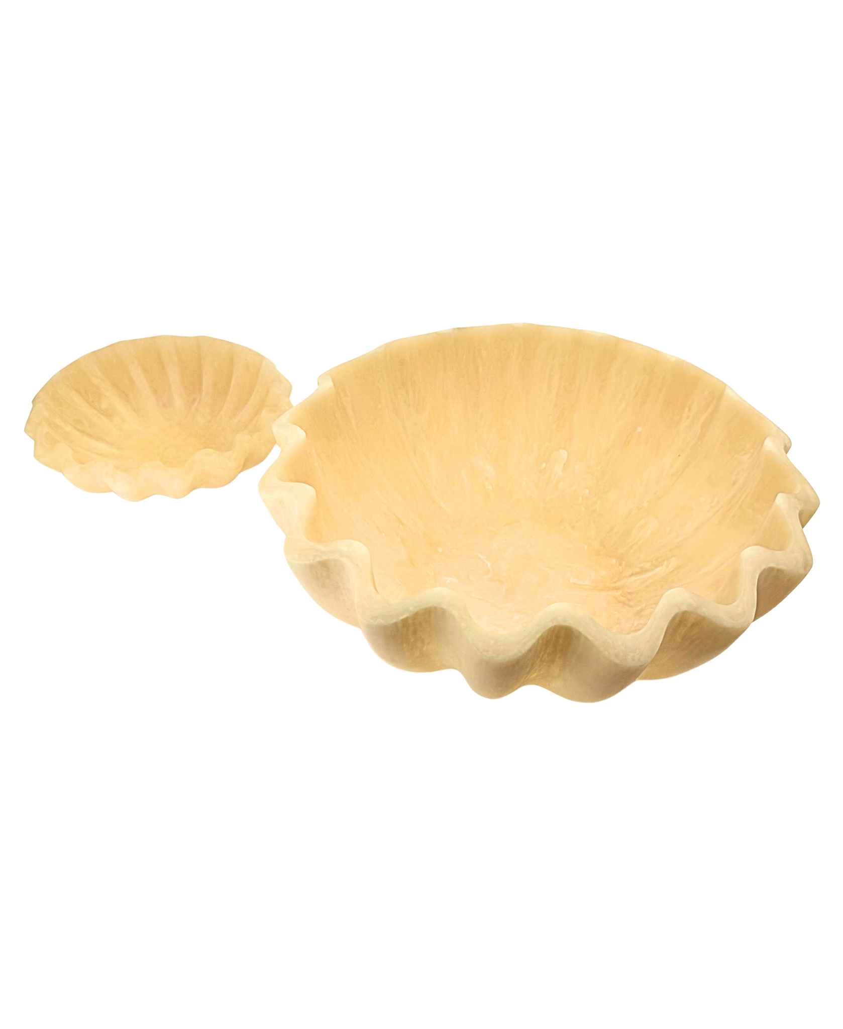 Scallop Resin Bowl - Large