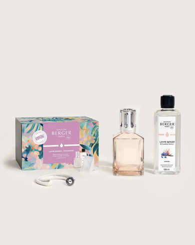 Maison Berger Limited Edition Gift Set: Blush Beige Caree Lamp and Liliflora