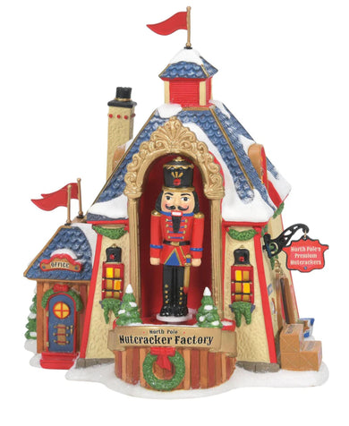 Department 56 North Pole Village Series North Pole Nutcracker Factory