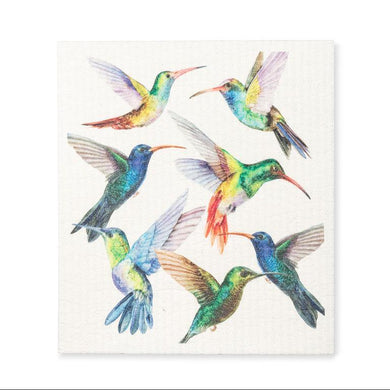Hummingbirds Swedish Dishcloth