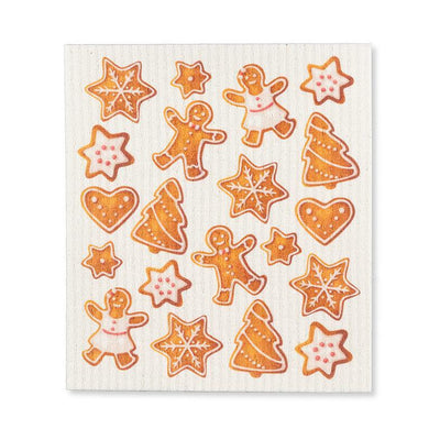 Gingerbread Cookies Swedish Dishcloth