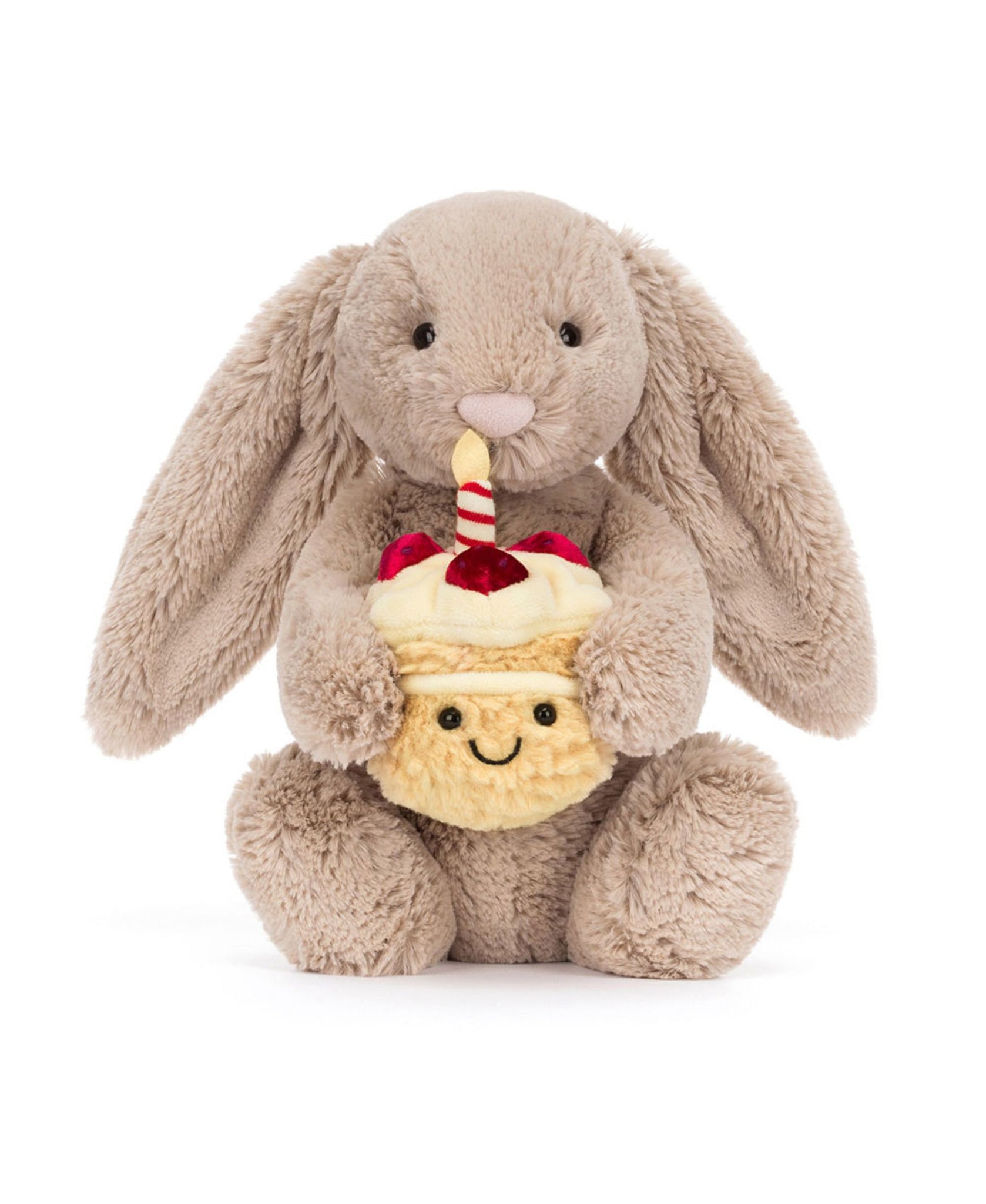Jellycat Bashful Beige Bunny 'Birthday'