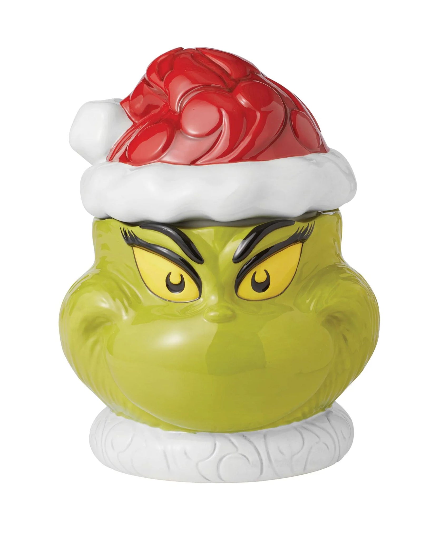 Jim Shore Two-Sided Naughty & Nice Grinch Cookie Jar