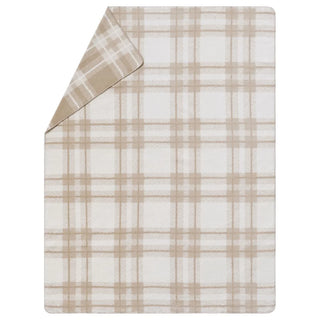 David Fussenegger Savona Throw Tartan Ecru - 200 x150 cm