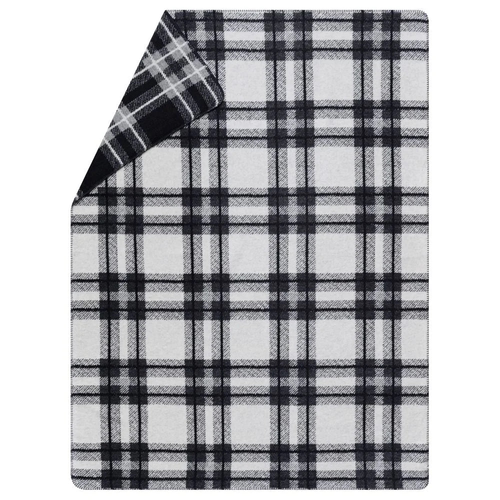 David Fussenegger Savona Throw Tartan Charcoal - 200 x150 cm