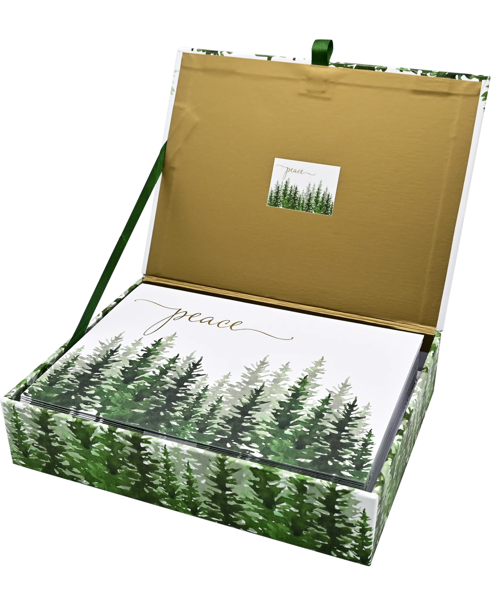 Peter Pauper Press Winter Evergreens Deluxe Boxed Holiday Cards