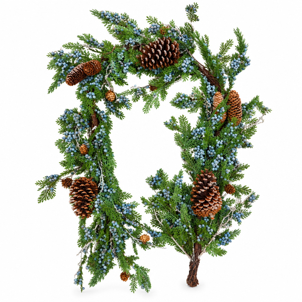 Pine With Berries Garland