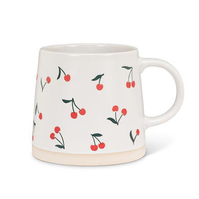 Wide Based Mug With Cherries