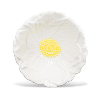 Small Flower Dish - White
