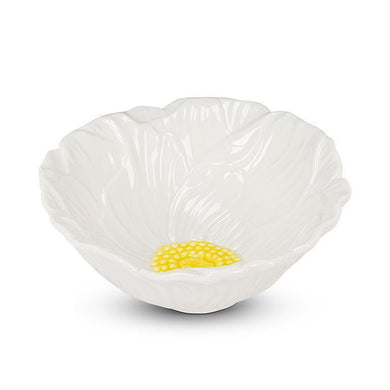 Small Flower Dish - White