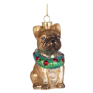 Sitting Bulldog Ornament