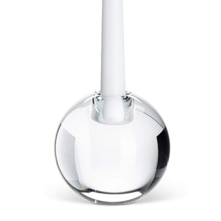 Small Ball Taper Candle Holder - Clear