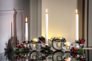 Small Ball Taper Candle Holder - Clear